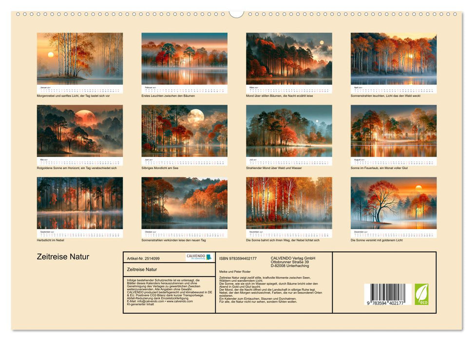 Zeitreise Natur (CALVENDO Premium Wandkalender 2027)