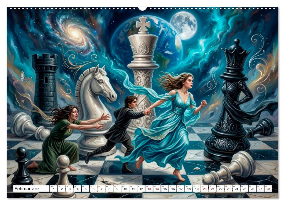 Eine Schach Odyssee (CALVENDO Wandkalender 2027)