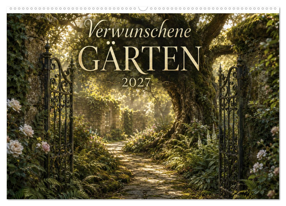 Verwunschene Gärten - Geheimnisvolle Gartenwelten (CALVENDO Wandkalender 2027)