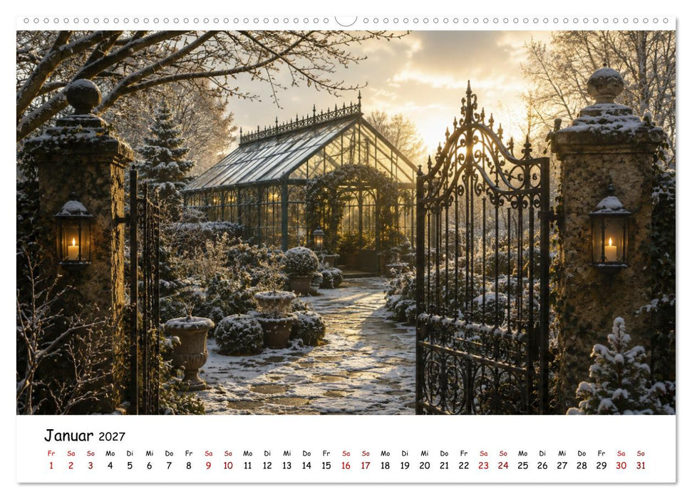 Verwunschene Gärten - Geheimnisvolle Gartenwelten (CALVENDO Wandkalender 2027)