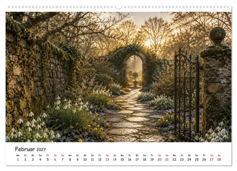 Verwunschene Gärten - Geheimnisvolle Gartenwelten (CALVENDO Wandkalender 2027)