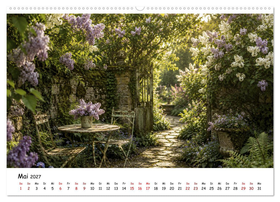 Verwunschene Gärten - Geheimnisvolle Gartenwelten (CALVENDO Wandkalender 2027)