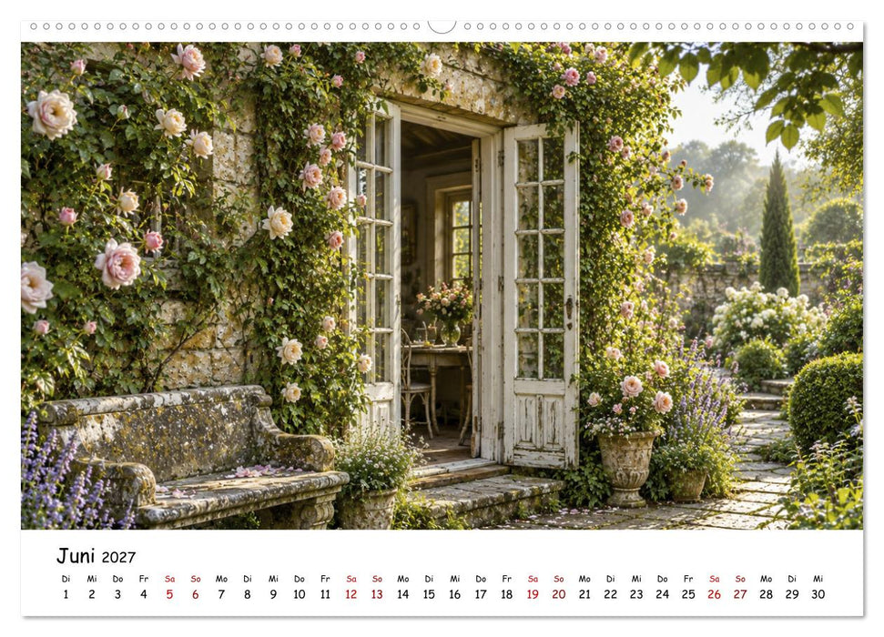 Verwunschene Gärten - Geheimnisvolle Gartenwelten (CALVENDO Wandkalender 2027)