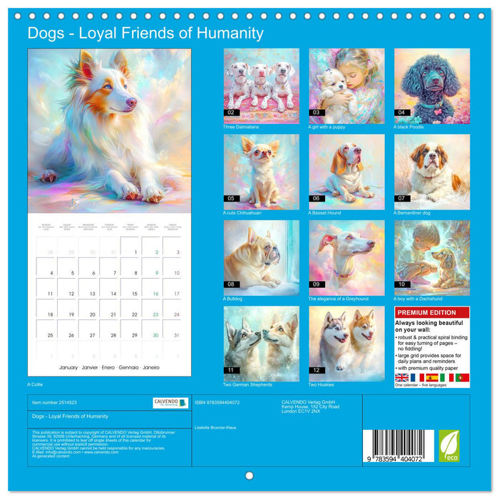 Dogs - Loyal Friends of Humanity (CALVENDO Monthly Calendar 2027)
