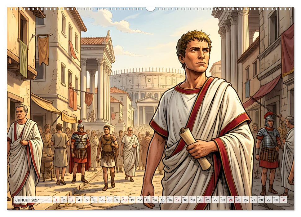 Julius Caesar – Ein Leben für Rom (CALVENDO Wandkalender 2027)