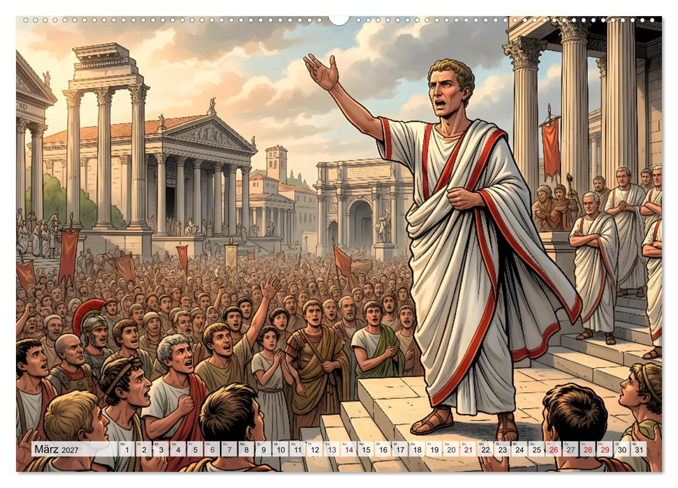 Julius Caesar – Ein Leben für Rom (CALVENDO Wandkalender 2027)