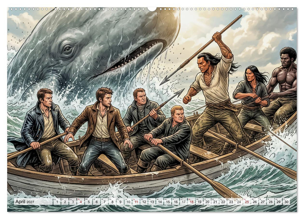Moby-Dick – Die Jagd nach dem weißen Wal (CALVENDO Wandkalender 2027)