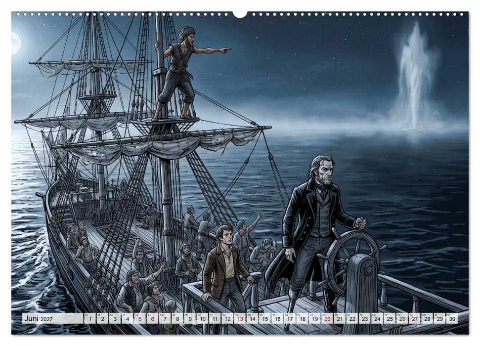 Moby-Dick – Die Jagd nach dem weißen Wal (CALVENDO Wandkalender 2027)