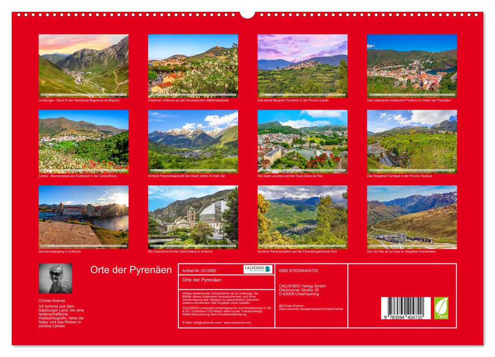 Orte der Pyrenäen (CALVENDO Premium Wandkalender 2027)