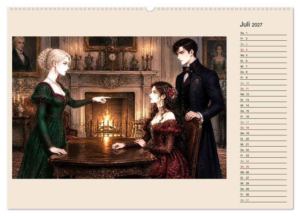 Samtkleider, Hofpost und Rivalinnen (CALVENDO Premium Wandkalender 2027)