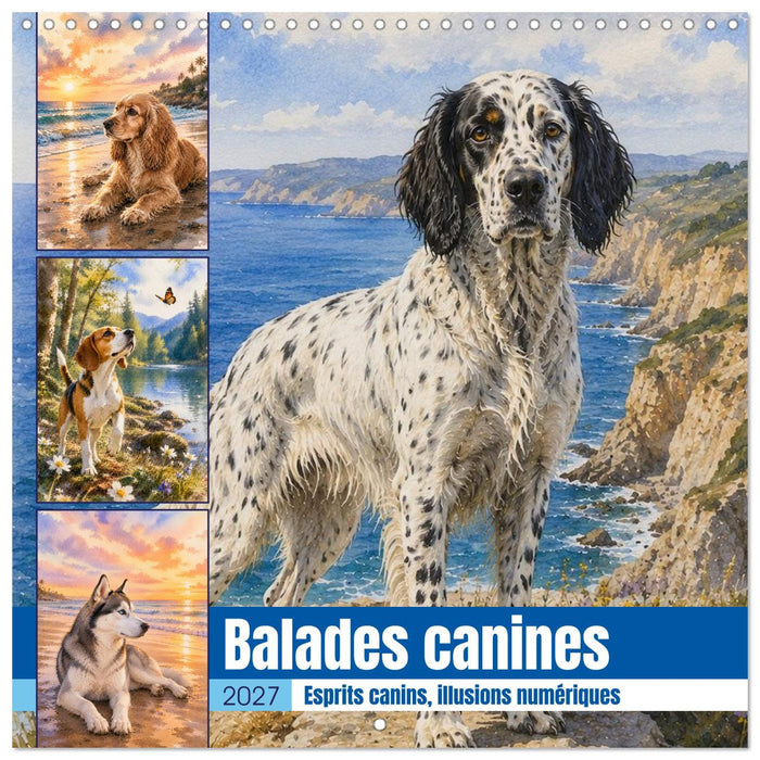 Balades canines (CALVENDO Calendrier mensuel 2027)