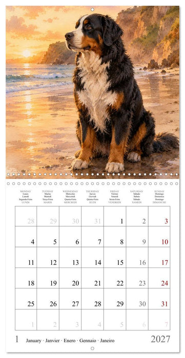 Balades canines (CALVENDO Calendrier mensuel 2027)