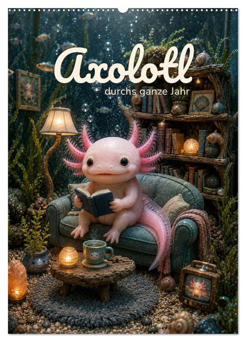 Axolotl durchs ganze Jahr (CALVENDO Wandkalender 2027)