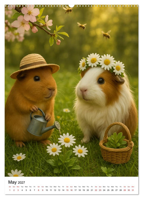 Guinea Pigs Cozy Moments (CALVENDO Premium-Calendar 2027)