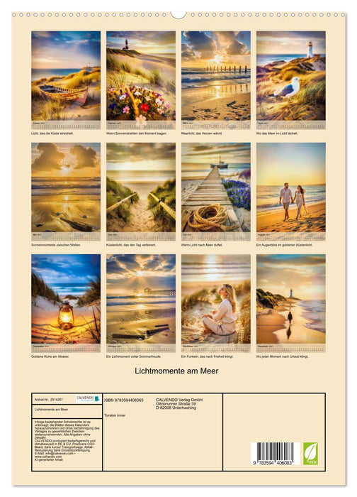 Lichtmomente am Meer (CALVENDO Premium Wandkalender 2027)