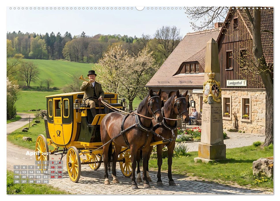 Vom Pferd gezogen (CALVENDO Wandkalender 2027)