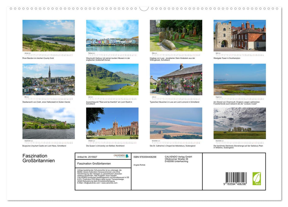 Faszination Großbritannien (CALVENDO Premium Wandkalender 2027)