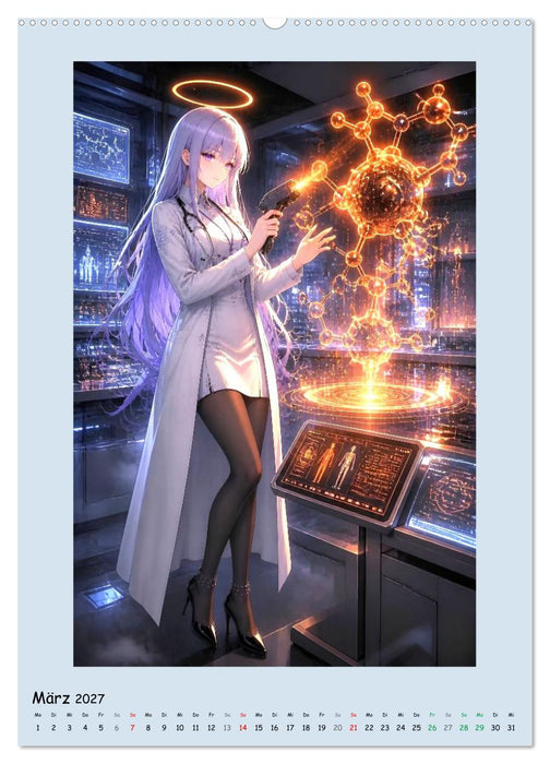 Die Heilerin der Cyberstadt (CALVENDO Wandkalender 2027)