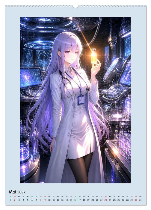 Die Heilerin der Cyberstadt (CALVENDO Wandkalender 2027)