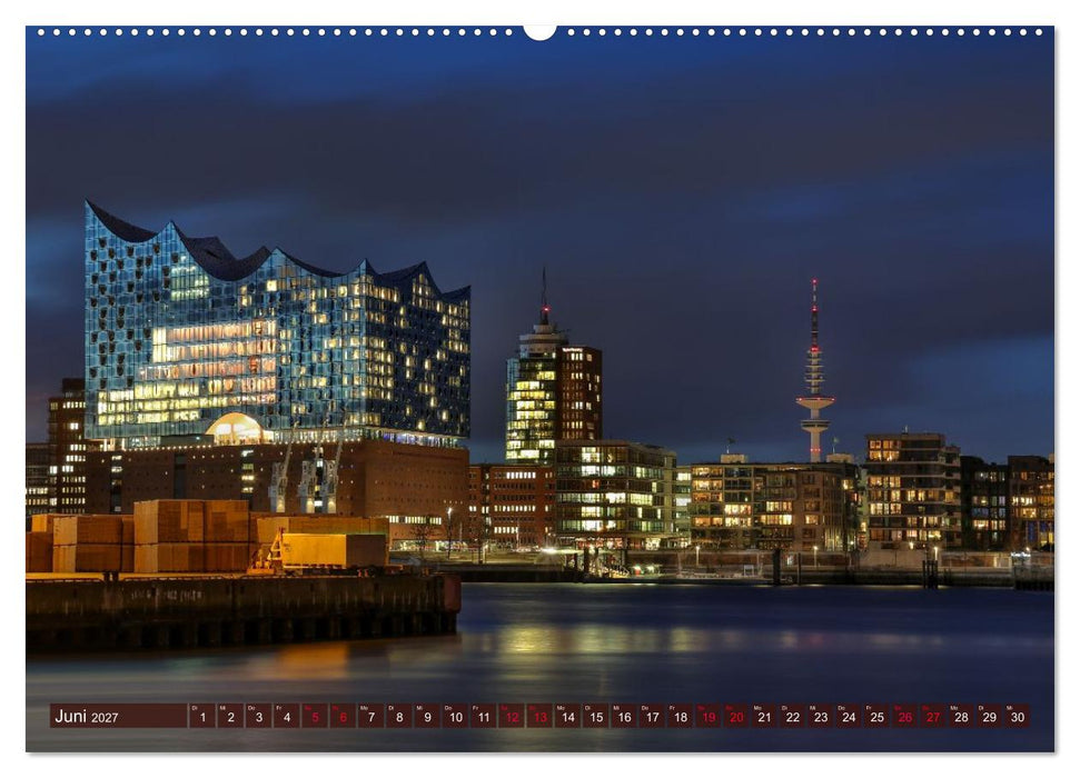 Magic Nights Hamburg (CALVENDO Wandkalender 2027)
