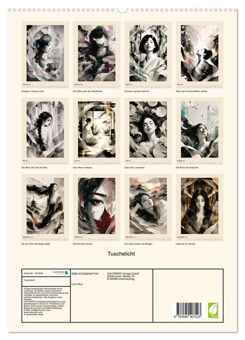 Tuschelicht (CALVENDO Premium Wandkalender 2027)
