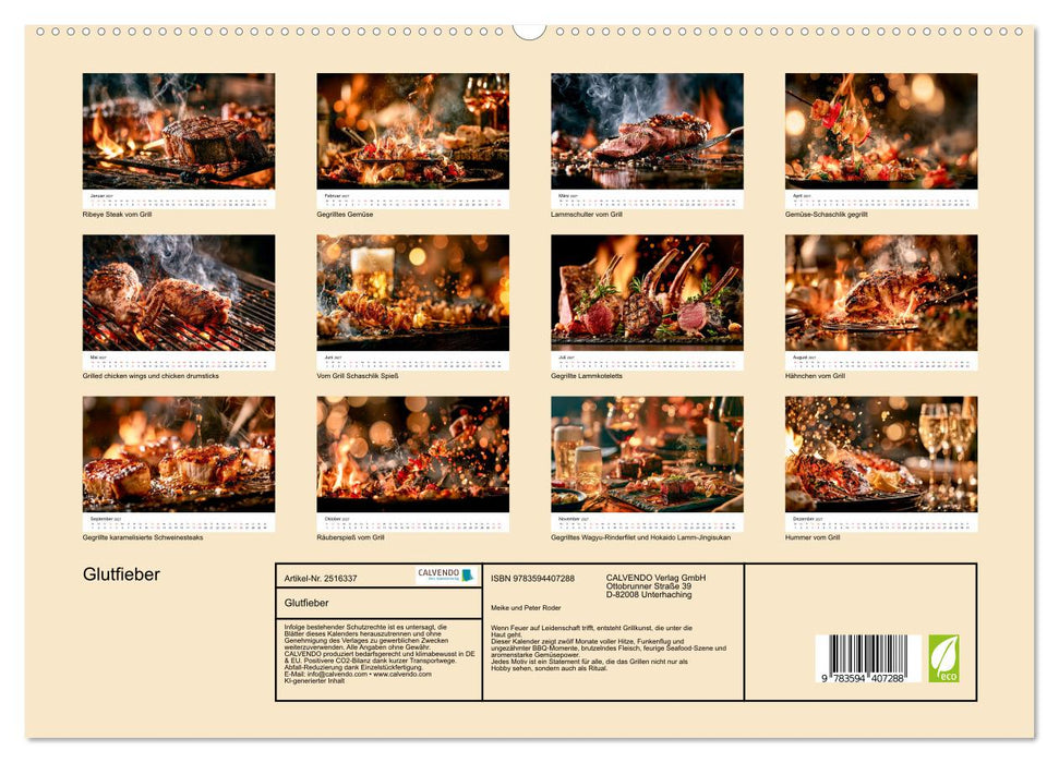 Glutfieber (CALVENDO Premium Wandkalender 2027)