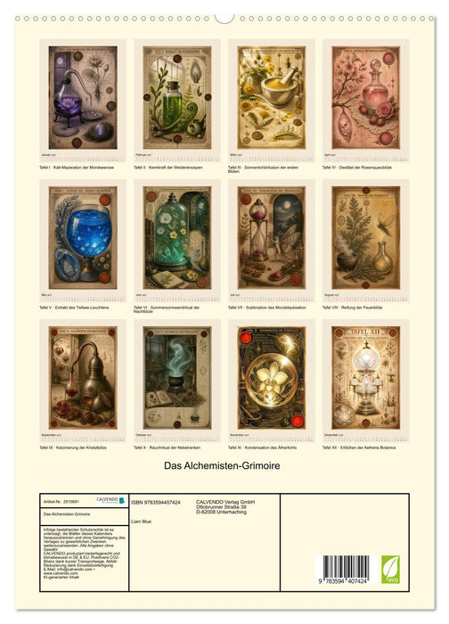 Das Alchemisten-Grimoire (CALVENDO Premium Wandkalender 2027)