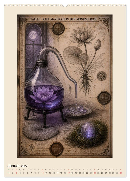 Das Alchemisten-Grimoire (CALVENDO Premium Wandkalender 2027)