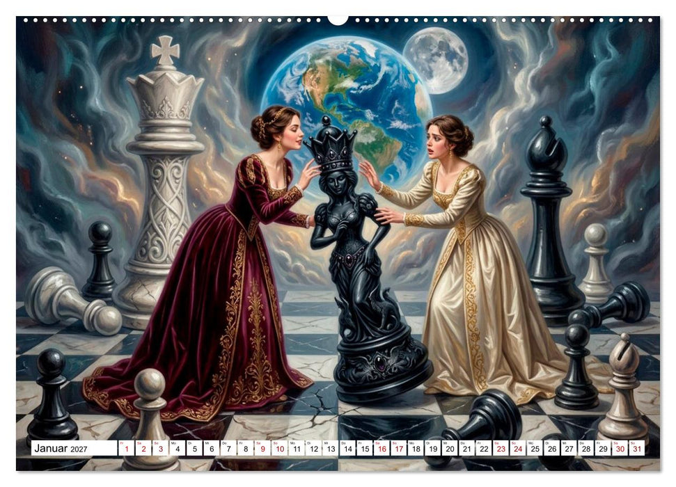 Eine Schach Odyssee (CALVENDO Premium Wandkalender 2027)