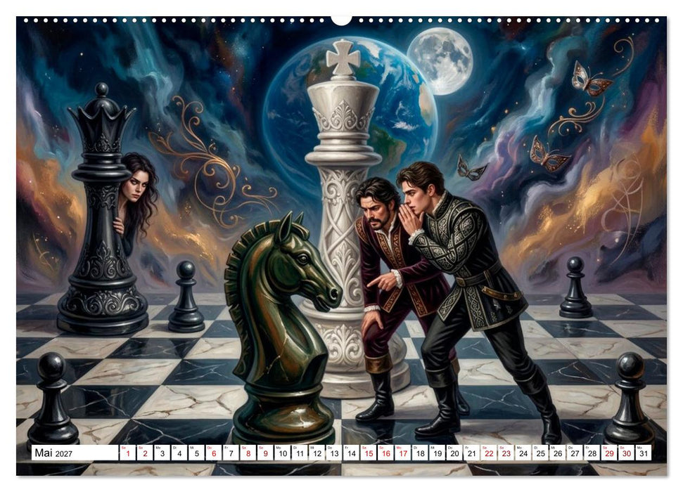 Eine Schach Odyssee (CALVENDO Premium Wandkalender 2027)