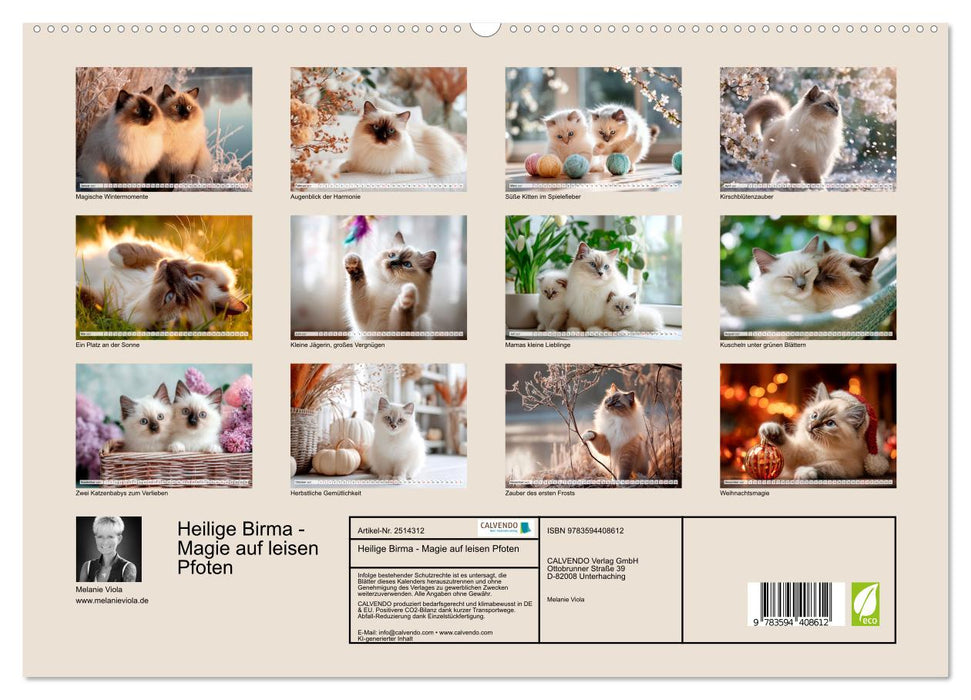 Heilige Birma - Magie auf leisen Pfoten (CALVENDO Premium Wandkalender 2027)