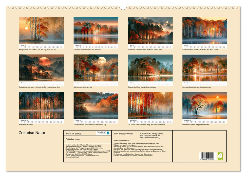 Zeitreise Natur (CALVENDO Wandkalender 2027)