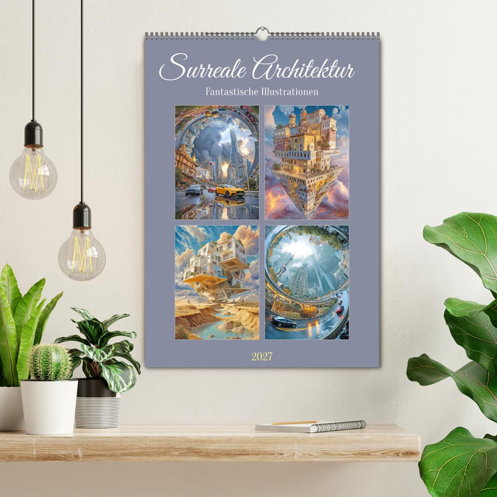 Surreale Architektur - Fantastische Illustrationen (CALVENDO Wandkalender 2027)
