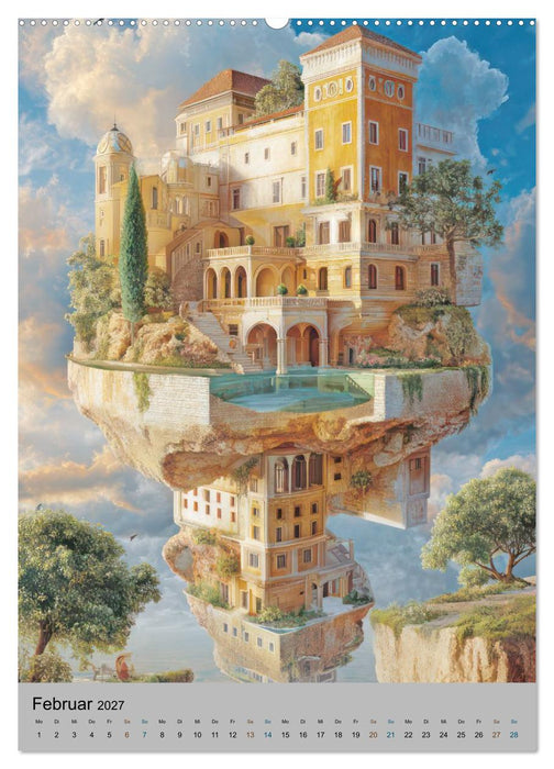 Surreale Architektur - Fantastische Illustrationen (CALVENDO Wandkalender 2027)