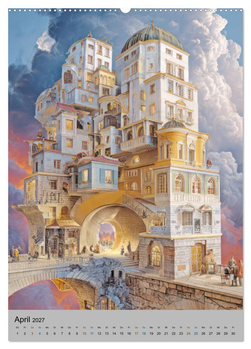 Surreale Architektur - Fantastische Illustrationen (CALVENDO Wandkalender 2027)