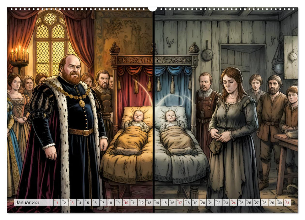 Der Prinz und der Bettelknabe (CALVENDO Wandkalender 2027)
