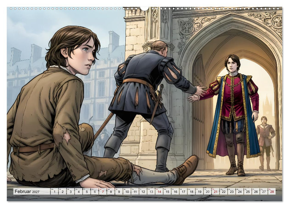 Der Prinz und der Bettelknabe (CALVENDO Wandkalender 2027)