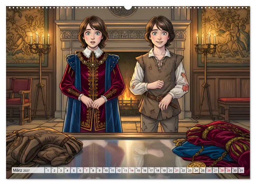 Der Prinz und der Bettelknabe (CALVENDO Wandkalender 2027)