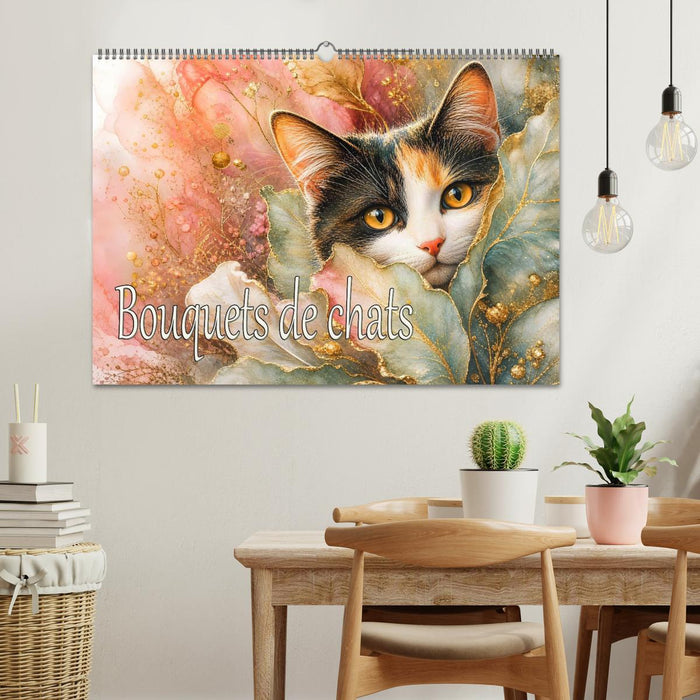 Bouquets de chats (CALVENDO Calendrier mensuel 2027)