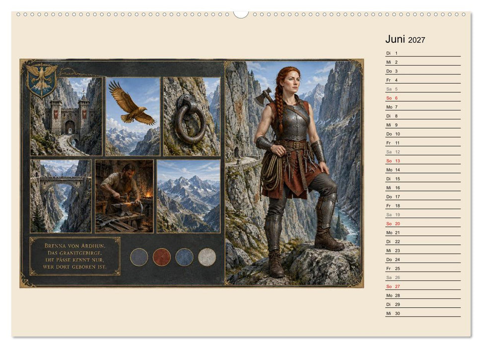 Die Reiche von Ormyra (CALVENDO Premium Wandkalender 2027)