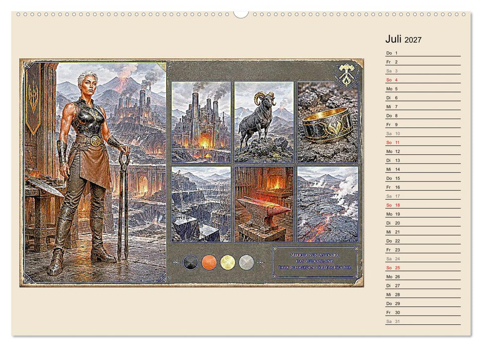 Die Reiche von Ormyra (CALVENDO Premium Wandkalender 2027)