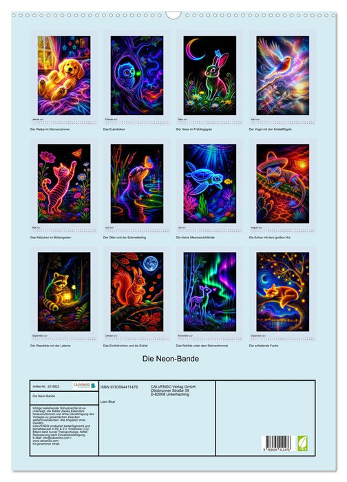Die Neon-Bande (CALVENDO Wandkalender 2027)