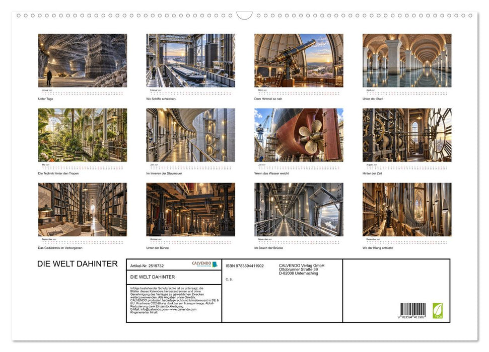 DIE WELT DAHINTER (CALVENDO Wandkalender 2027)