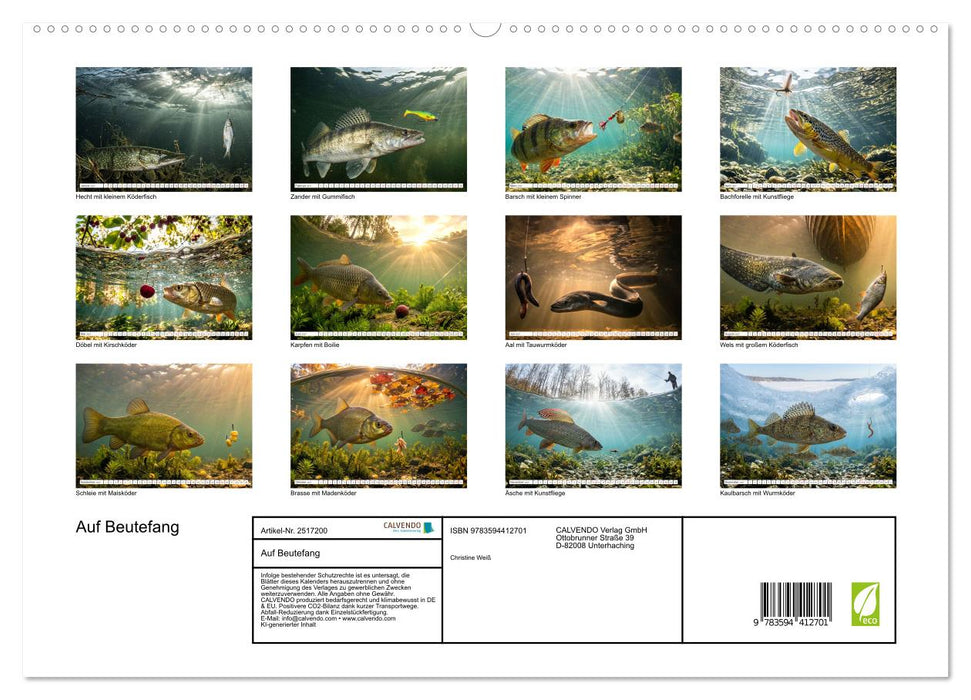 Auf Beutefang (CALVENDO Premium Wandkalender 2027)