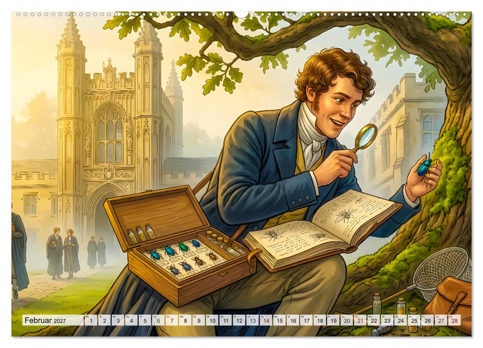 Charles Darwin - Die Entdeckung der Evolutionstheorie (CALVENDO Premium Wandkalender 2027)