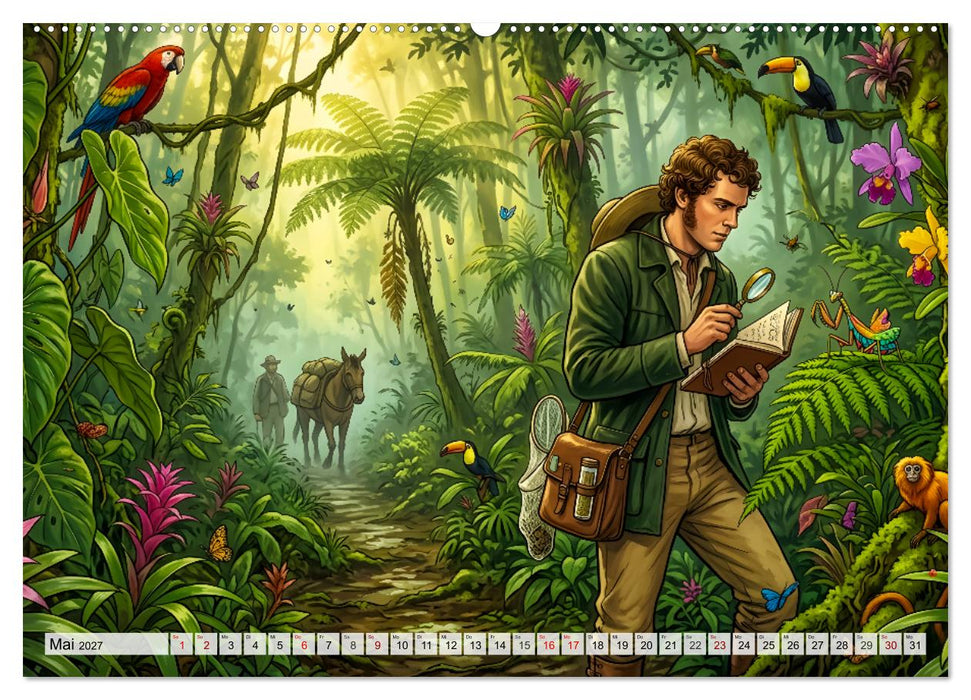 Charles Darwin - Die Entdeckung der Evolutionstheorie (CALVENDO Premium Wandkalender 2027)
