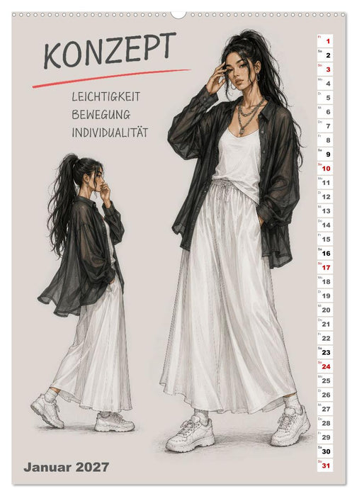 Outfit Design (CALVENDO Wandkalender 2027)