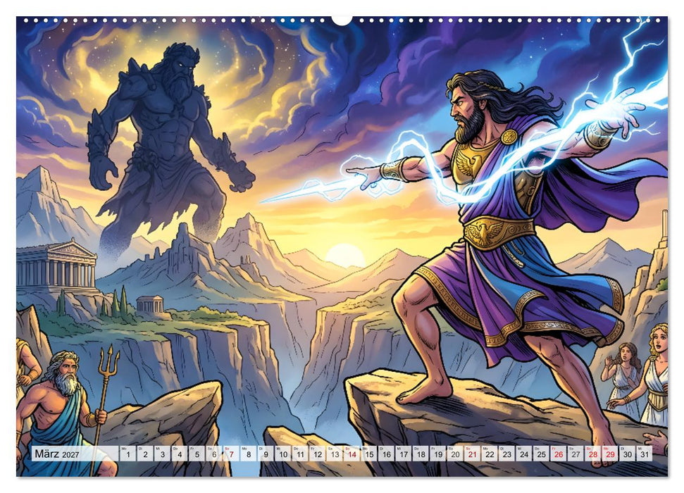 Zeus - Das Leben des Göttervaters (CALVENDO Wandkalender 2027)