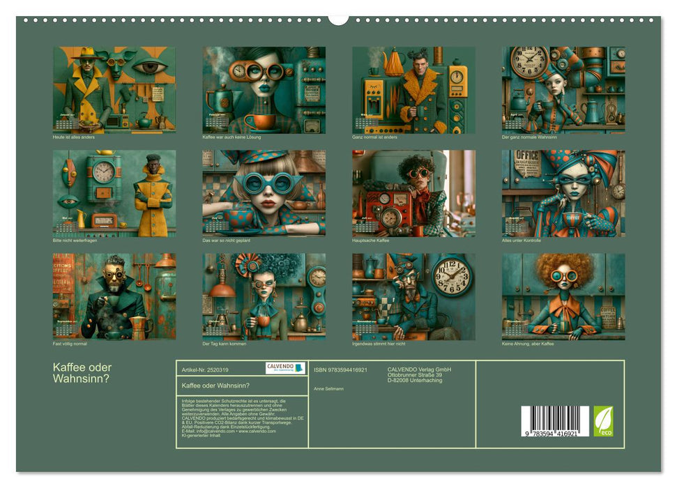 Kaffee oder Wahnsinn? (CALVENDO Premium Wandkalender 2027)