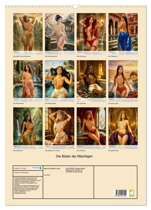 Die Bäder der Mächtigen (CALVENDO Wandkalender 2027)